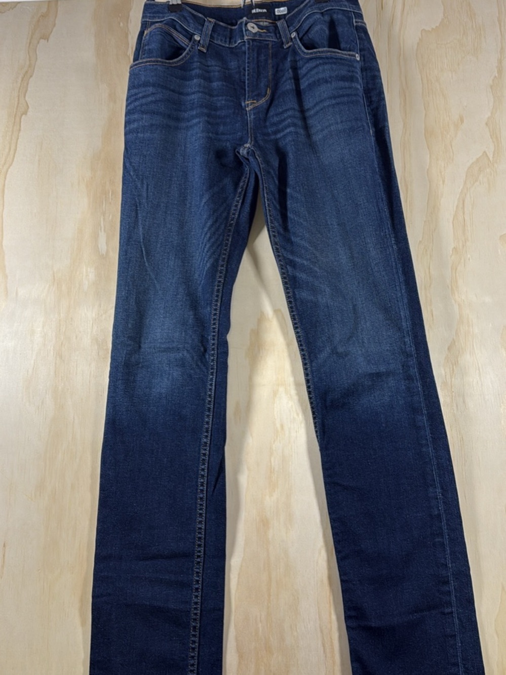 Hudson Jeans Deep Indigo Denim with Contrast Stitching